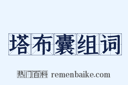 塔布囊组词是什么意思的图片